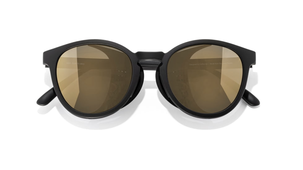 Sunski Tera Sunglasses, Black Frame, Gold Lens, SUN-TE-BKGP