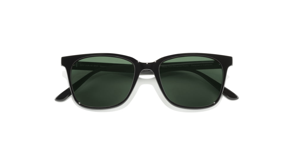 Sunski Ventana Sunglasses, Black Frame, Forest Lens, SUN-VE-BFO