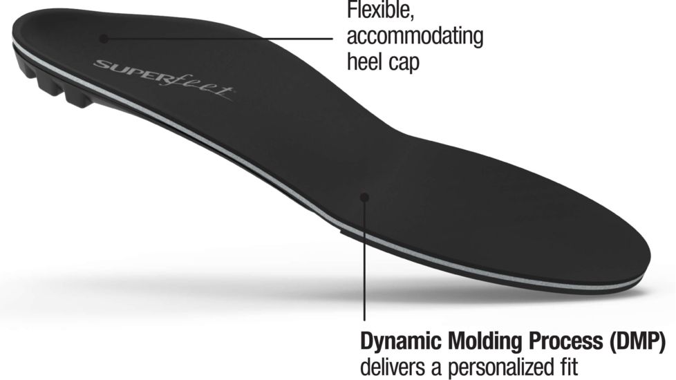 Superfeet Black DMP Premium Insoles-Black-E (M 9.5-11)