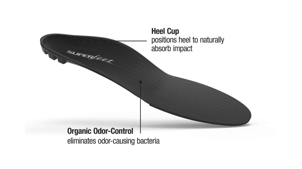 Superfeet Black Premium Insoles-Black-D (M 7.5-9)