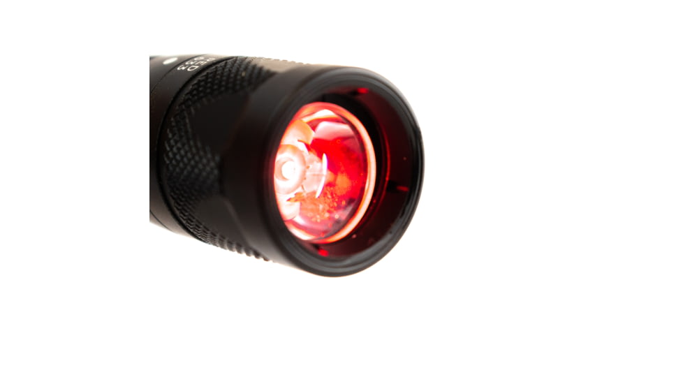 SureFire Aviator, 3 Volt, Dual Output 5/250 Lu White Light, 1/39 Lumens, 633 Mw Red Light, Alum Black Type III Ano, Z68 Clickie Switch, Black AVIATOR-RD