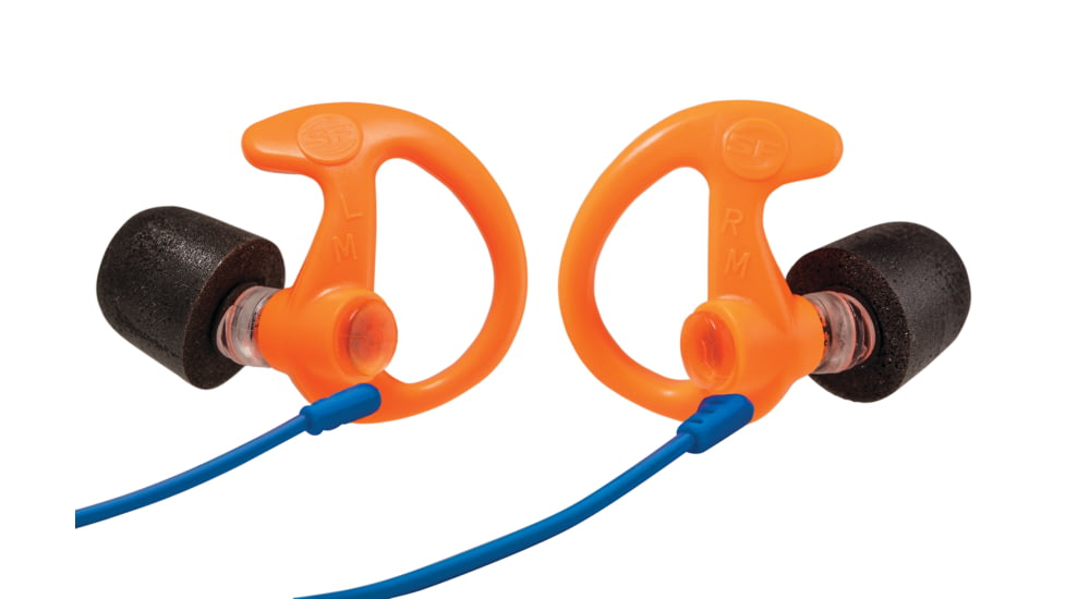 SureFire Comply EP10 Full Block Earplugs, Foam Tipped, Small, 1 Pair, Orange, EP10-OR-SPR
