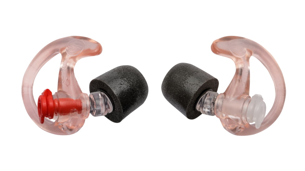 SureFire Comply Foam Tipped, Filtered Earplugs, Medium, 1 Pair, Clear EP7-MPR