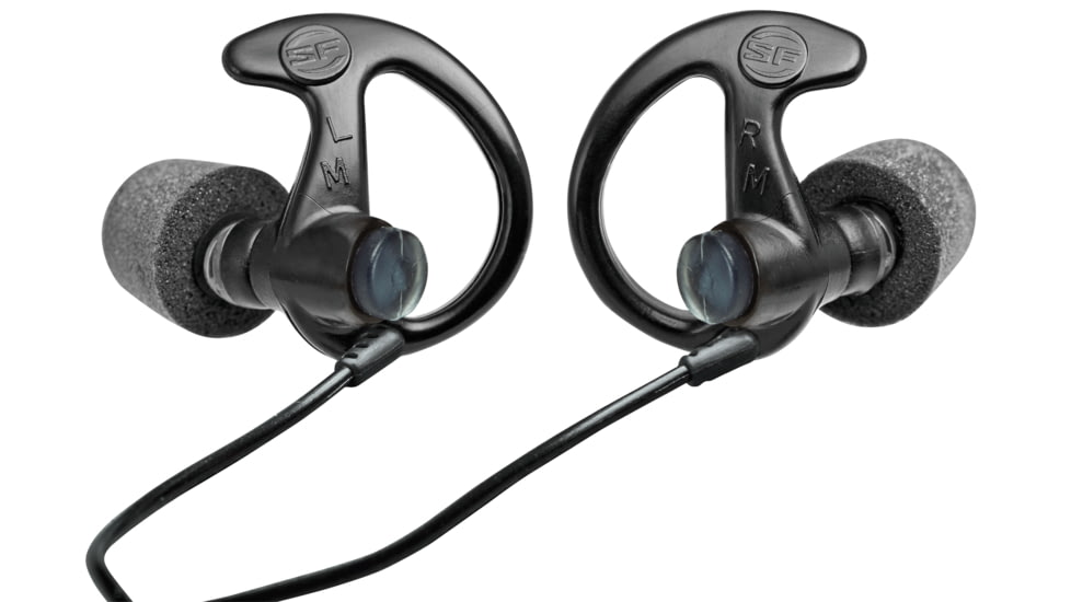 SureFire EP10 Sonic Defenders Ultra Max Full-Block Foam-Tipped Earplugs - 1 Pair, Black, Small EP10-BK-SPR