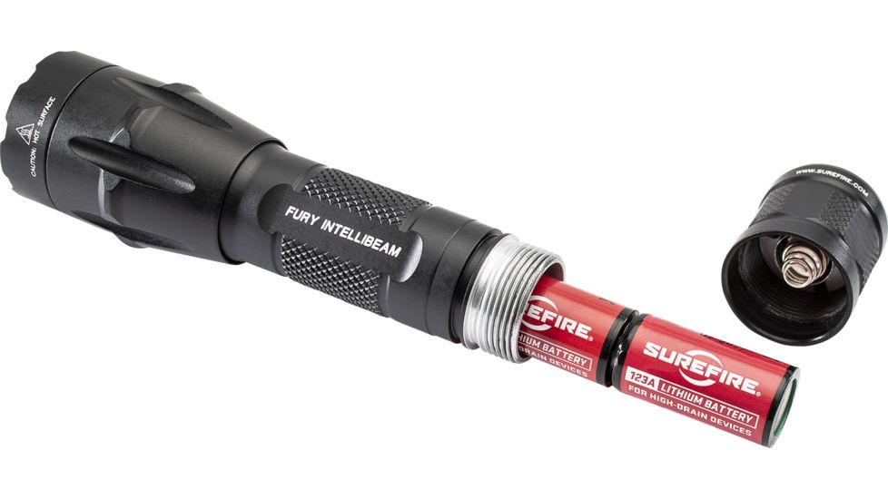SureFire Fury Fuel LED Flashlight, 15-1,100 Lumens, Black, FURY-IB-DF