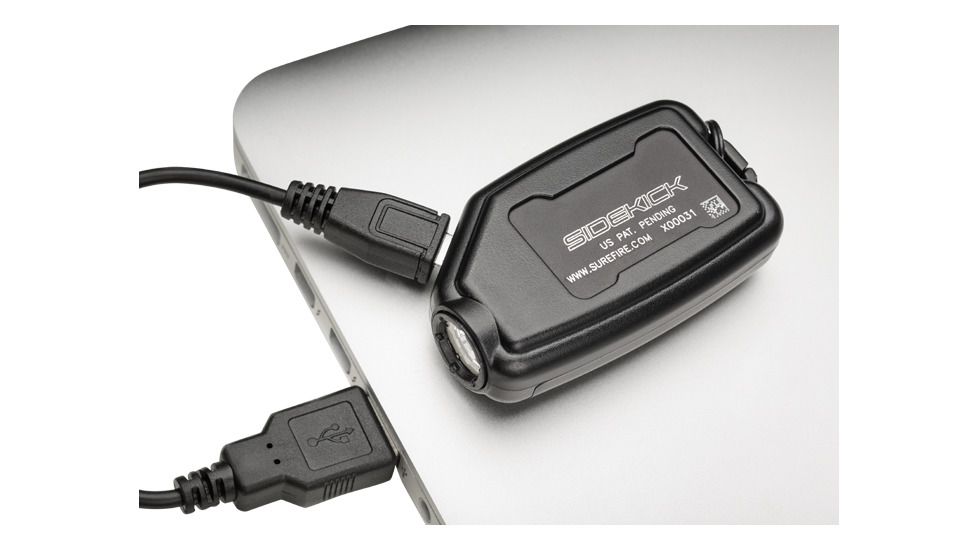 SureFire Sidekick Ultra-Compact Variable-Output LED Flashlight, 300 Lumens, Black SIDEKICK-A