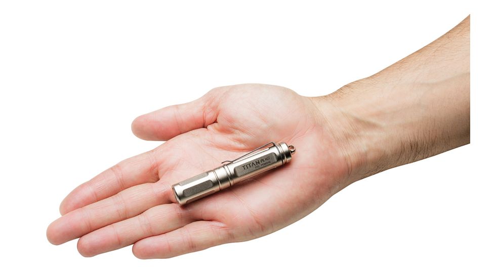 SureFire Titan Plus Ultra-Compact Triple Output LED 300 Lumen MaxVision Beam, Nickel-Plated Brass Titan-B