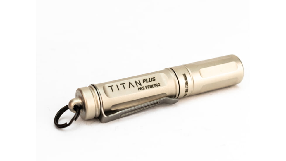 SureFire Titan Plus Ultra Compact Triple Output Flashlight, Brass, TITAN-B