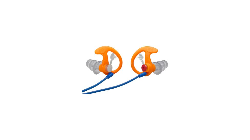 SureFire Triple Flanged, Filtered Earplugs, Medium, 25 Pair, Orange EP4-OR-MPR-BULK