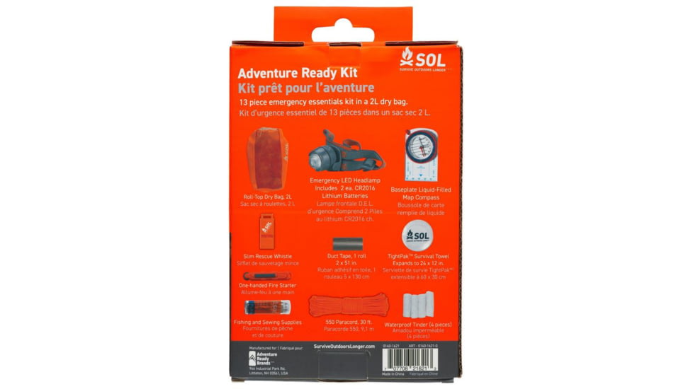 Survive Outdoors Longer Adventure Ready Kit, Various, 0140-1621