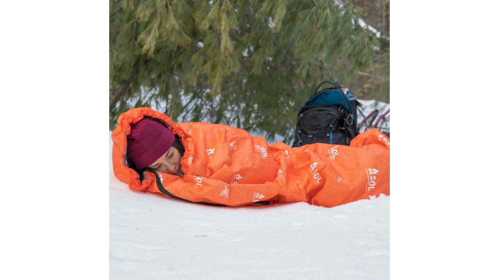 Survive Outdoors Longer Escape Bivvy With Hood, Orange, 0140-1235