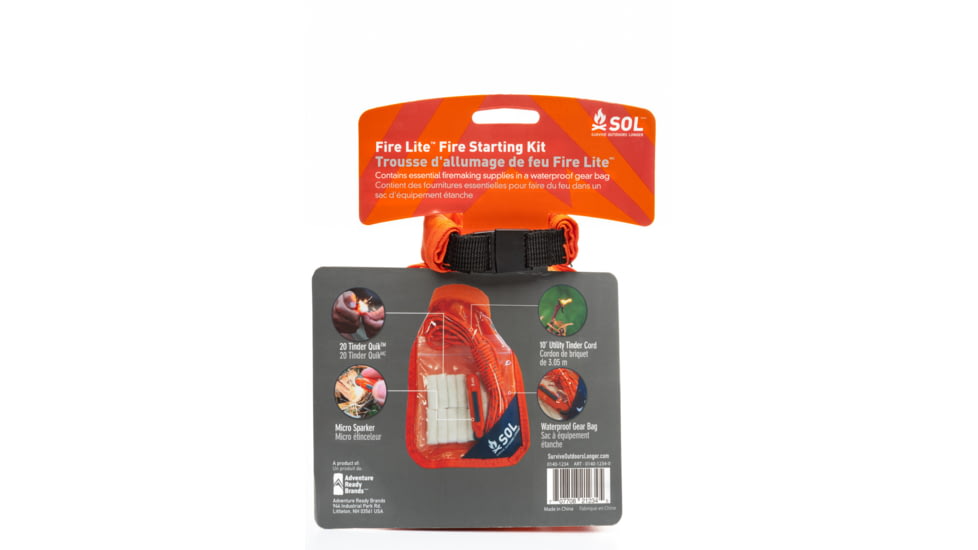Survive Outdoors Longer Fire Lite Kit in Dry Bag, 0140-1234