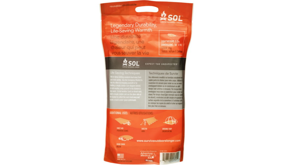 Survive Outdoors Longer Heatsheet, AD0701, 0140-1701