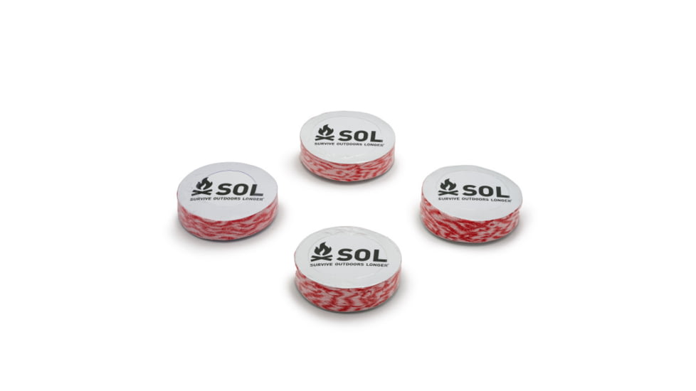 Survive Outdoors Longer SOL Tight Pack Survival Towel, 4 Pack, Red/White, 22in x 13in/558 x 330mm, 0140-1026