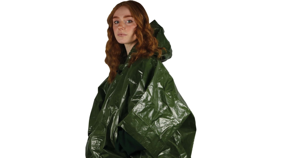 Survive Outdoors Longer Sport Utility Poncho, Orange, 0140-1199