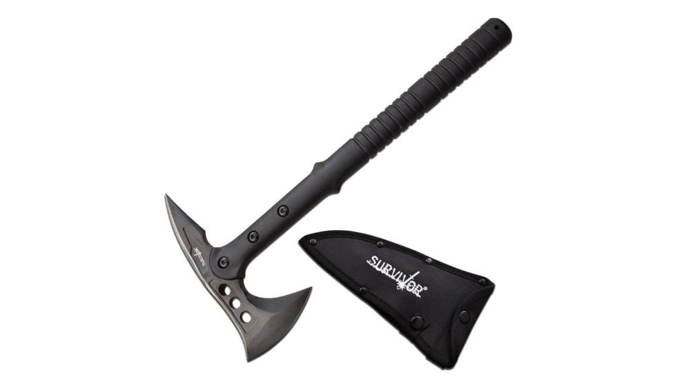 Survivor Transgressor Clamshell Tomahawk, 3.75 in, 3Cr13 Stainless Steel Stainless Steel, Black, SV-AXE002BKCS