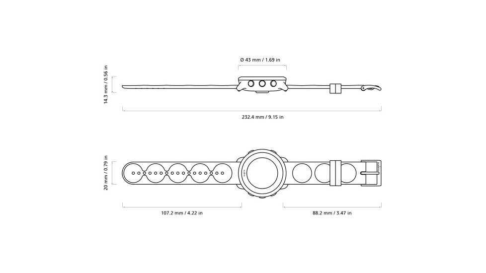Suunto 3 Fitness - Robust and Smart Fitness Watch, Black SS050018000
