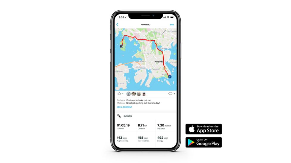 Suunto 9 G1 Baro Durable Multisport GPS Watch, Black, w/o Smart Sensor and Heart Rate Belt SS050019000