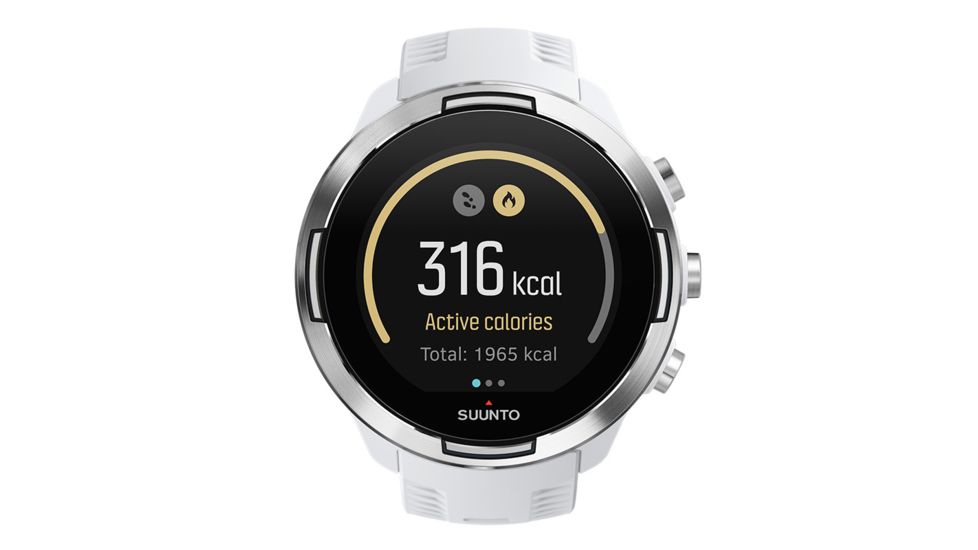 Suunto 9 G1 Baro Durable Multisport GPS Watch, White, w/o Smart Sensor and Heart Rate Belt SS050021000
