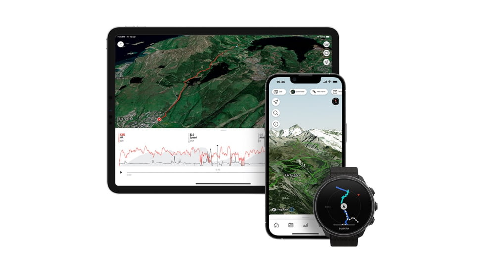 Suunto 9 G1 Baro Watches, Titanium Charcoal, SS050564000