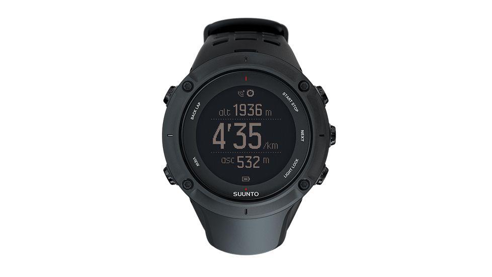 Suunto Ambit3 Peak Watch w/ Barometer and Compass, Black, Altitude Function SS020677000