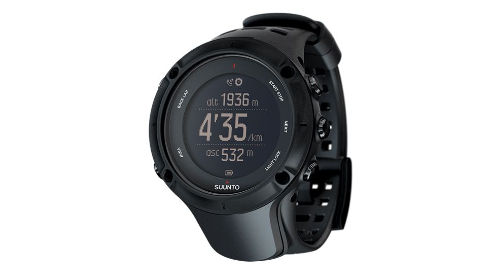 Suunto Ambit3 Peak Watch w/ Barometer and Compass, Black, HR and Altitude w/ Smart Belt SS020674000