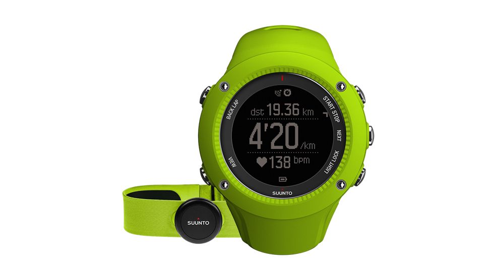 Suunto Ambit3 Run SmartWatch, HR, Lime SS021261000