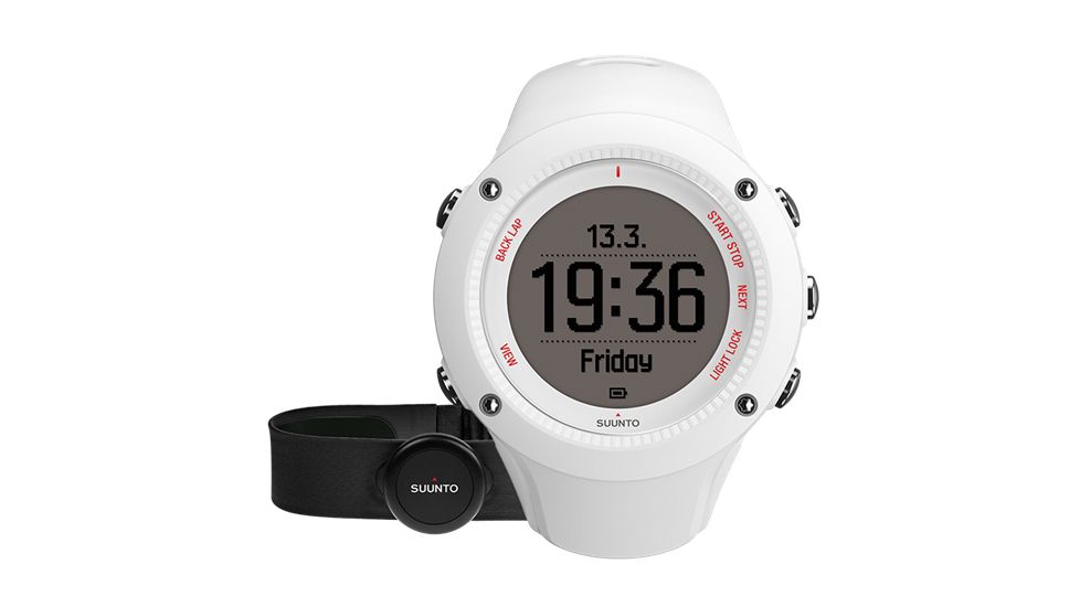 Suunto Ambit3 Run SmartWatch, HR, White SS021259000