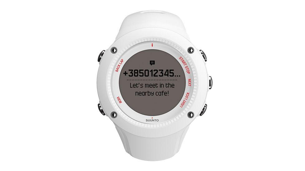 Suunto Ambit3 Run SmartWatch, HR, White SS021259000