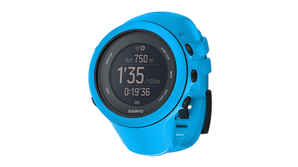 Suunto Ambit3 Sport Watch w/ GPS, Compass, and Heart Rate Function, Blue, HR w/ Smart Belt SS020679000