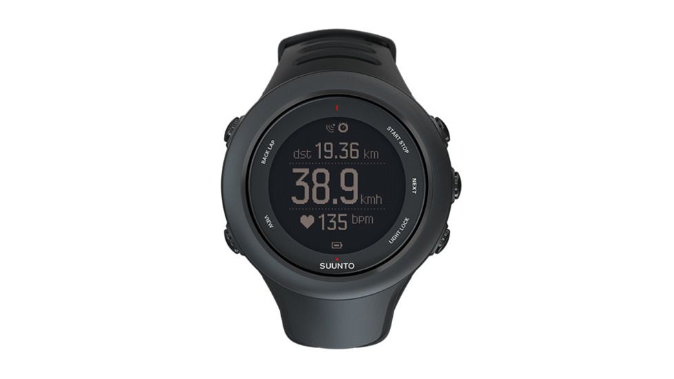 Suunto Ambit3 Sport Watch w/ GPS, Compass, and Heart Rate Function, Black SS020681000