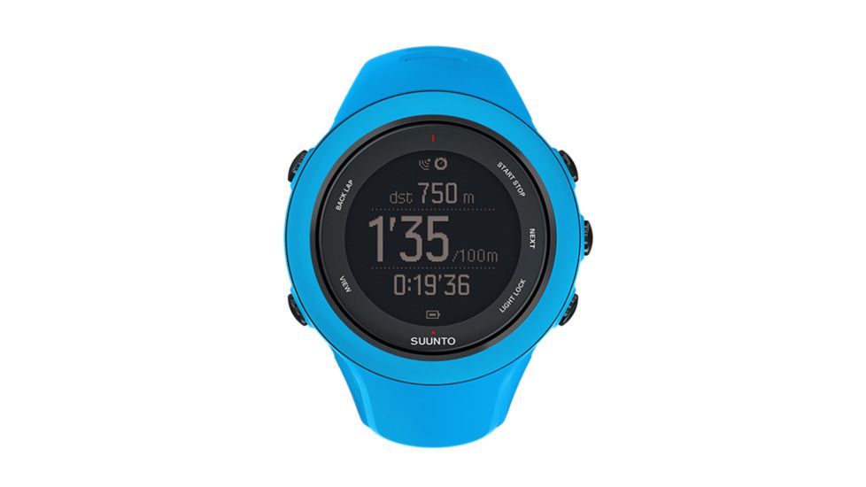 Suunto Ambit3 Sport Watch w/ GPS, Compass, and Heart Rate Function, Blue SS020682000