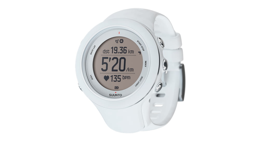 Suunto Ambit3 Sport Watch w/ GPS, Compass, and Heart Rate Function, White SS020683000