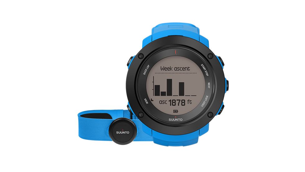 Suunto Ambit3 Vertical GPS Watch with Heart Rate Monitor, Blue, SS021968000