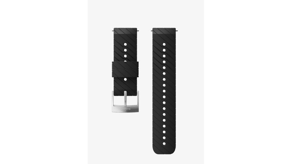 Suunto Athletic 3 24mm Silicone Strap, Black, M SS050155000