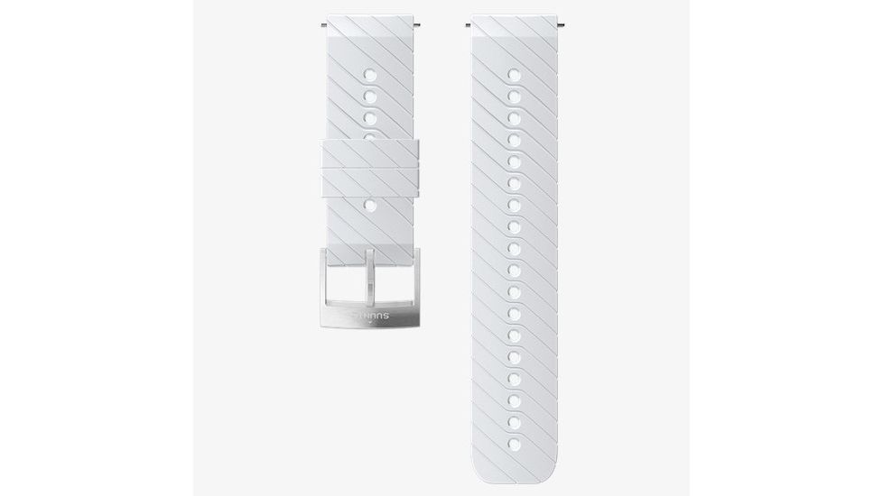Suunto Athletic 3 24mm Silicone Strap, White, M SS050157000