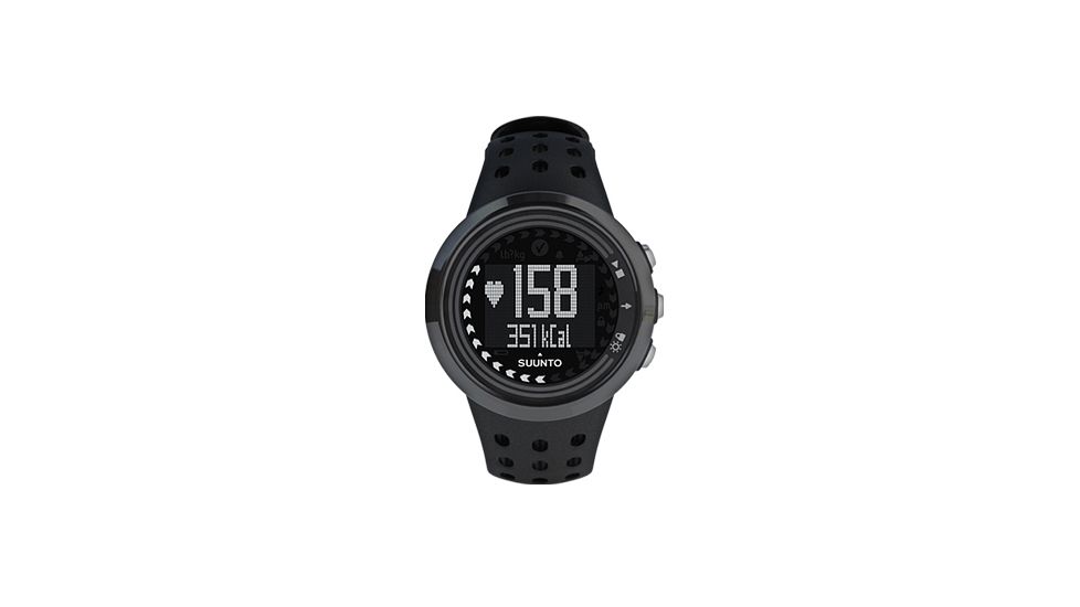 Suunto M5 Heart Rate Monitor Watch - Men - All Black WITHOUT Belt SS015713000