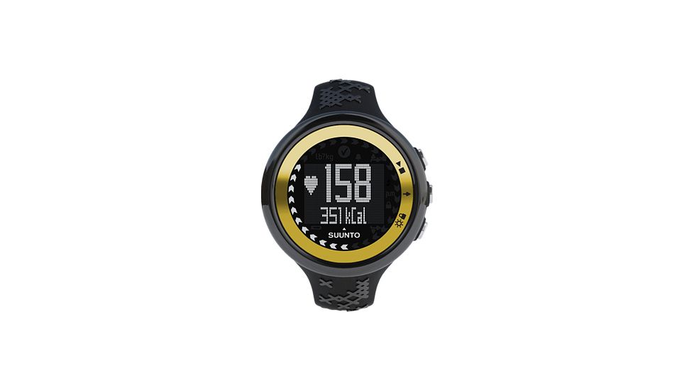 Suunto M5 Heart Rate Monitor Watch - Black / Gold