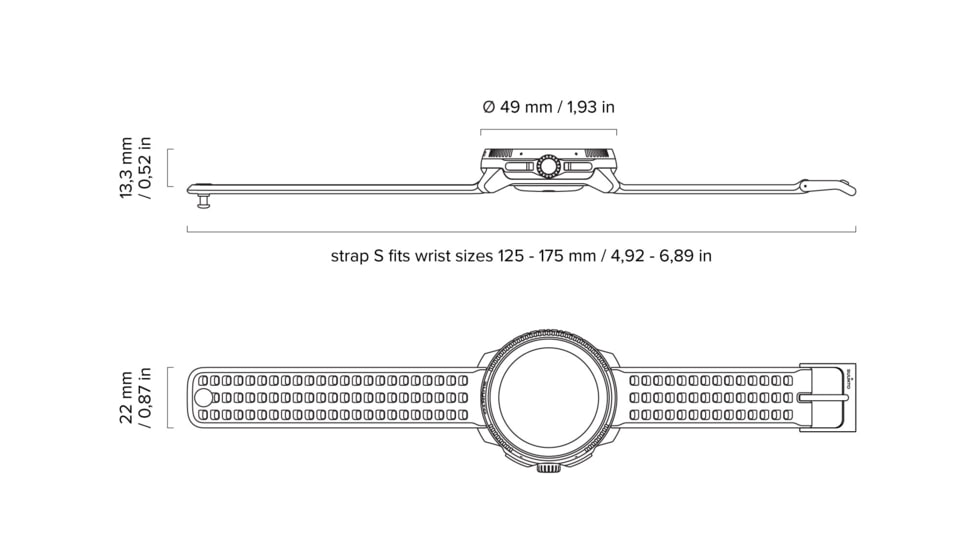 Suunto Race Watch, Midnight, One Size, SS050930000