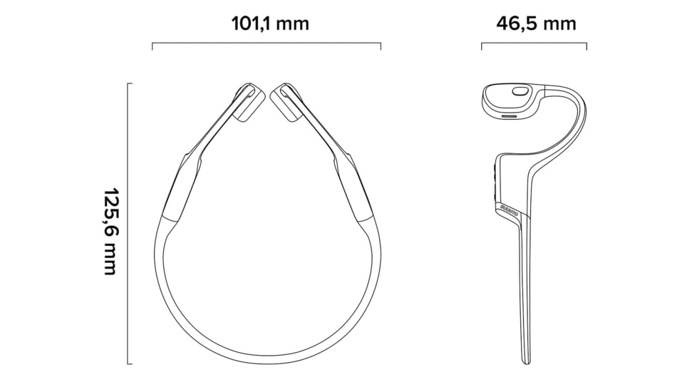 Suunto Sonic Headphones, Black, One Size, SS050946000