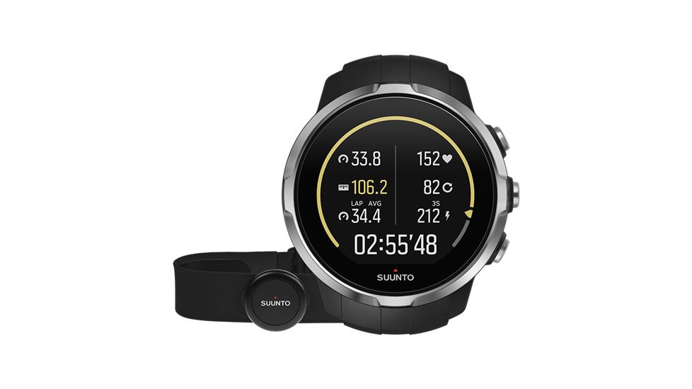 Suunto Spartan Sport HR Multisport Watch, Black SS022648000