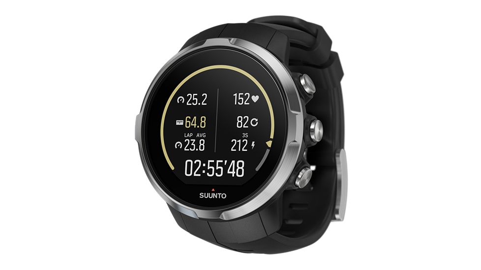 Suunto Spartan Sport HR Multisport Watch, Black SS022648000