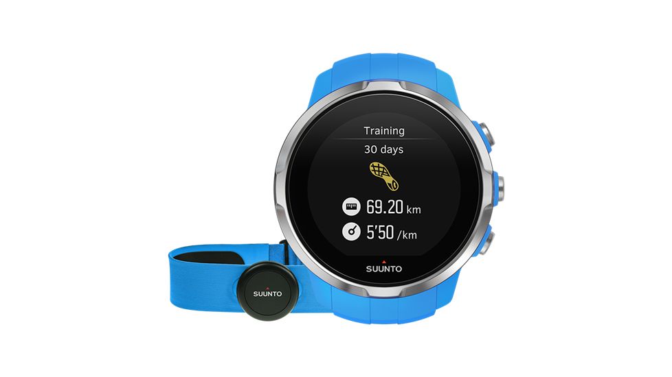 Suunto Spartan Sport HR Multisport Watch, Blue SS022652000