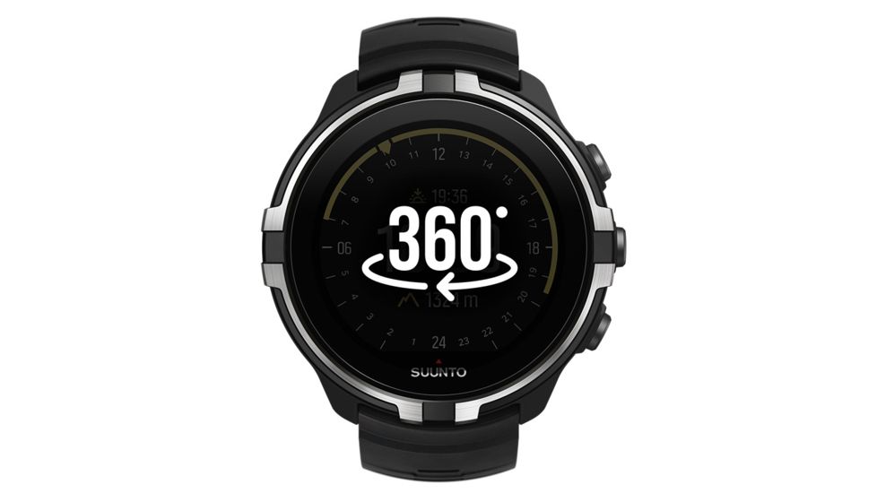 Suunto Spartan Sport Wrist HR Baro Multisport GPS Watch, Stealth, w/o Smart Sensor and HR Belt SS023404000