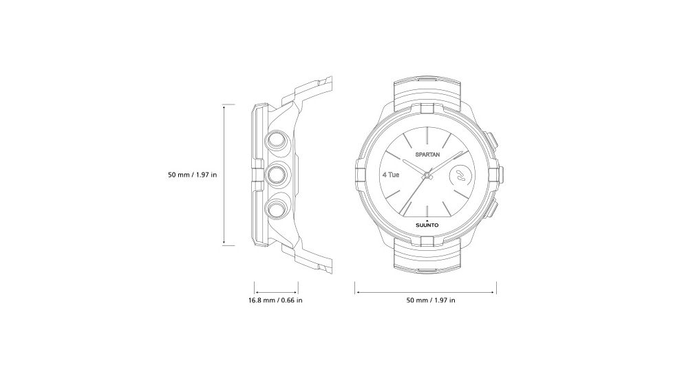 Suunto Spartan Sport Wrist HR Baro Multisport GPS Watch, Stealth, w/o Smart Sensor and HR Belt SS023404000