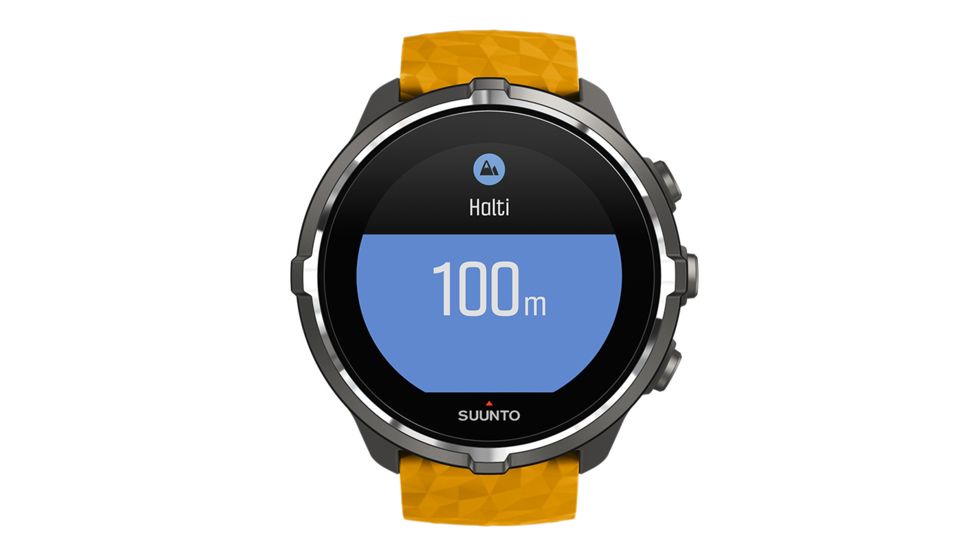 Suunto Spartan Sport Wrist HR Baro Multisport GPS Watch, Amber, w/o Smart Sensor and HR Belt SS050000000