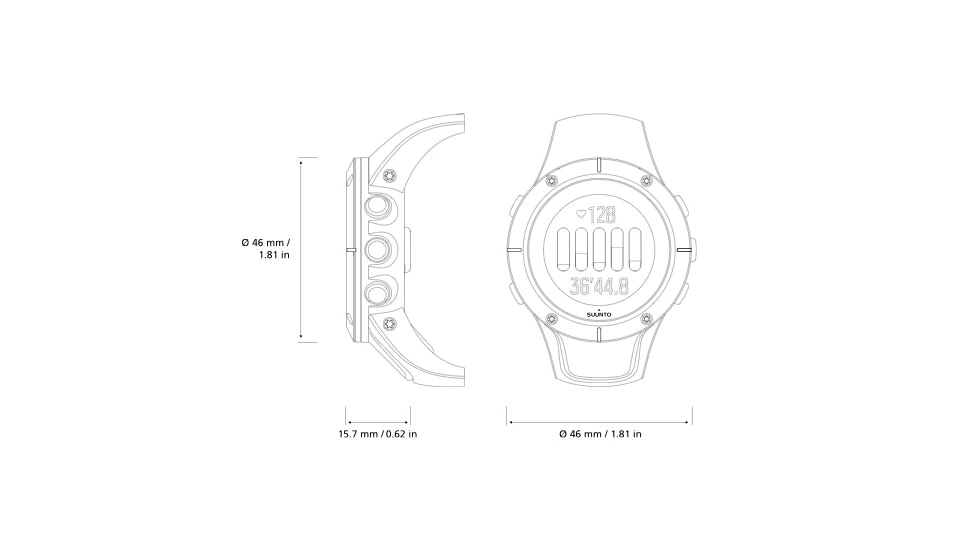 Suunto Spartan Trainer Wrist HR Sports Watch, Ocean SS022670000