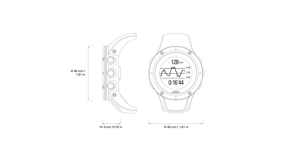 Suunto Spartan Trainer Wrist HR Sports Watch, Steel SS023425000