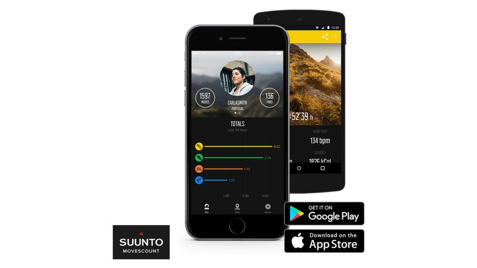 Suunto Traverse GPS Outdoor Watch, Sapphire Black SS022291000