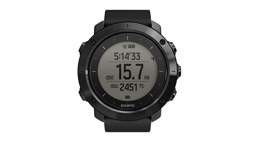Suunto Traverse GPS Outdoor Watch, Sapphire Black SS022291000